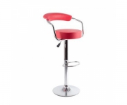 Барный стул из экокожи красный Angle 5013